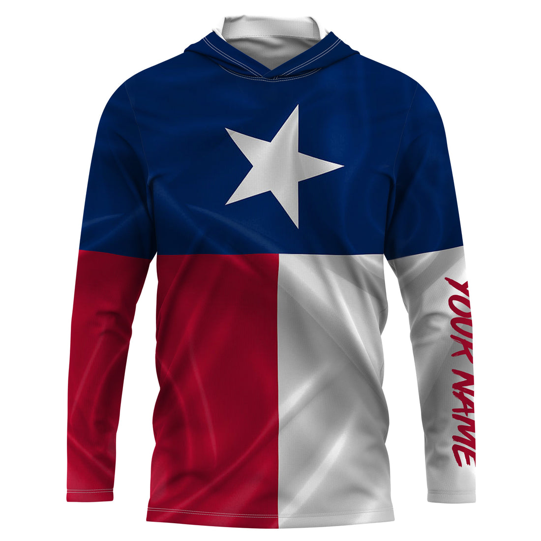 Personalized Texas Flag UV Protection Long Sleeve performance Fishing IPHW479