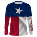 Personalized Texas Flag UV Protection Long Sleeve performance Fishing IPHW479