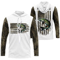 American Flag Camo Custom Musky Long Sleeve Fishing, Patriotic Musky Fishing