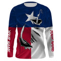 Personalized Texas Flag 3D Fish Hook UV Protection Long Sleeve performance Fishing IPHW483