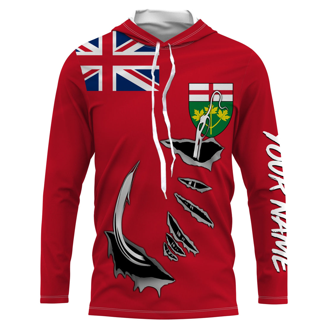 Canada Ontario Fish hook Custom Long sleeve Fishing, Ontario Fishing