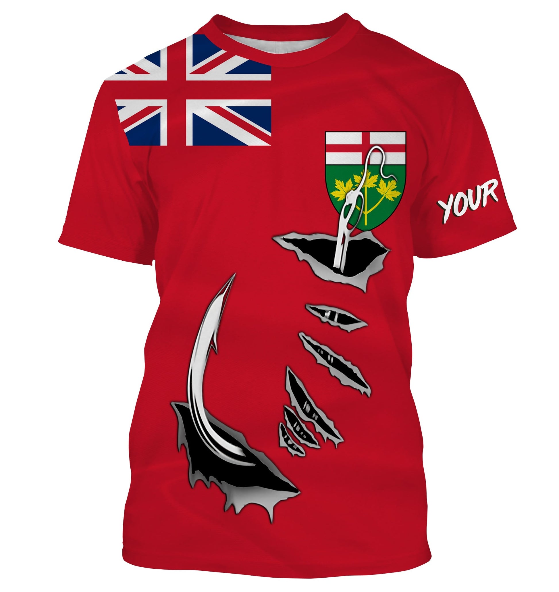 Canada Ontario Fish hook Custom Long sleeve Fishing, Ontario Fishing