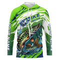 Custom Pike Fishing, Pike Long Sleeve Uv Protection Fishing | Green