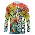Personalized Rainbow Trout Long Sleeve Fishing, Trout Fly Fishing Apparel