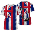 Hawaii State Fishing Custom Hawaiian Flag 3D Fish Hook UV Protection Long sleeve IPHW511