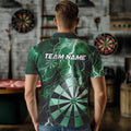 Custom Green Thunder Lightning Dartboard Dart Quarter-Zip, Dart Tournament Team