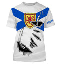 Fish hook Nova Scotia flag Custom Long sleeve Fishing and women