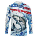 Striped Bass Fishing American Flag Saltwater Fishing, Custom Striper Fishing
