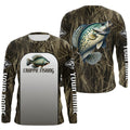 Crappie Fishing Grass Camo Custom Long Sleeve Fishing, Crappie Tournament Fishing