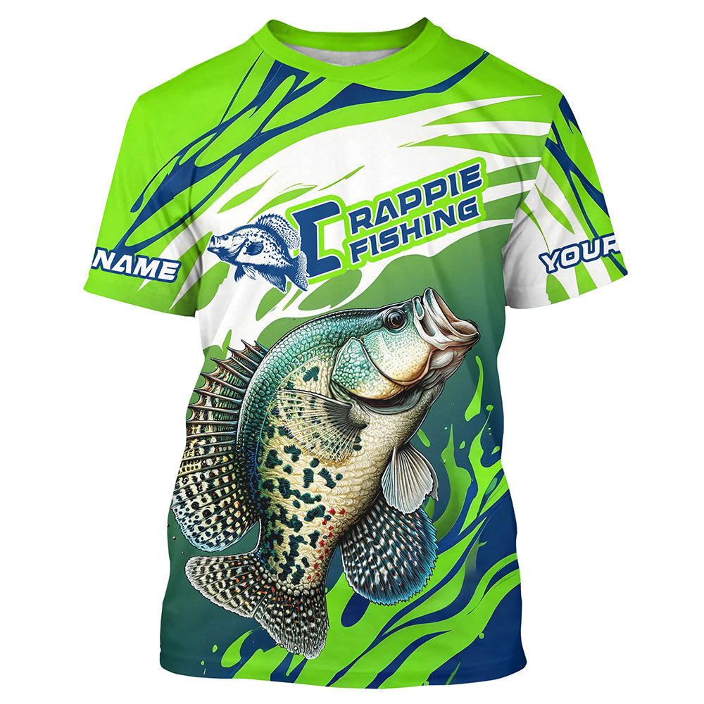 Personalized Crappie Fishing, Crappie Fishing Long Sleeve Tournament Fishing