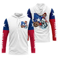 Personalized Texas Flag Fishing, Texas Slam Redfish Trout Flounder Long Sleeve Fishing