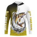 Custom Walleye Long Sleeve Fishing, Fish Hook Design Walleye Fishing