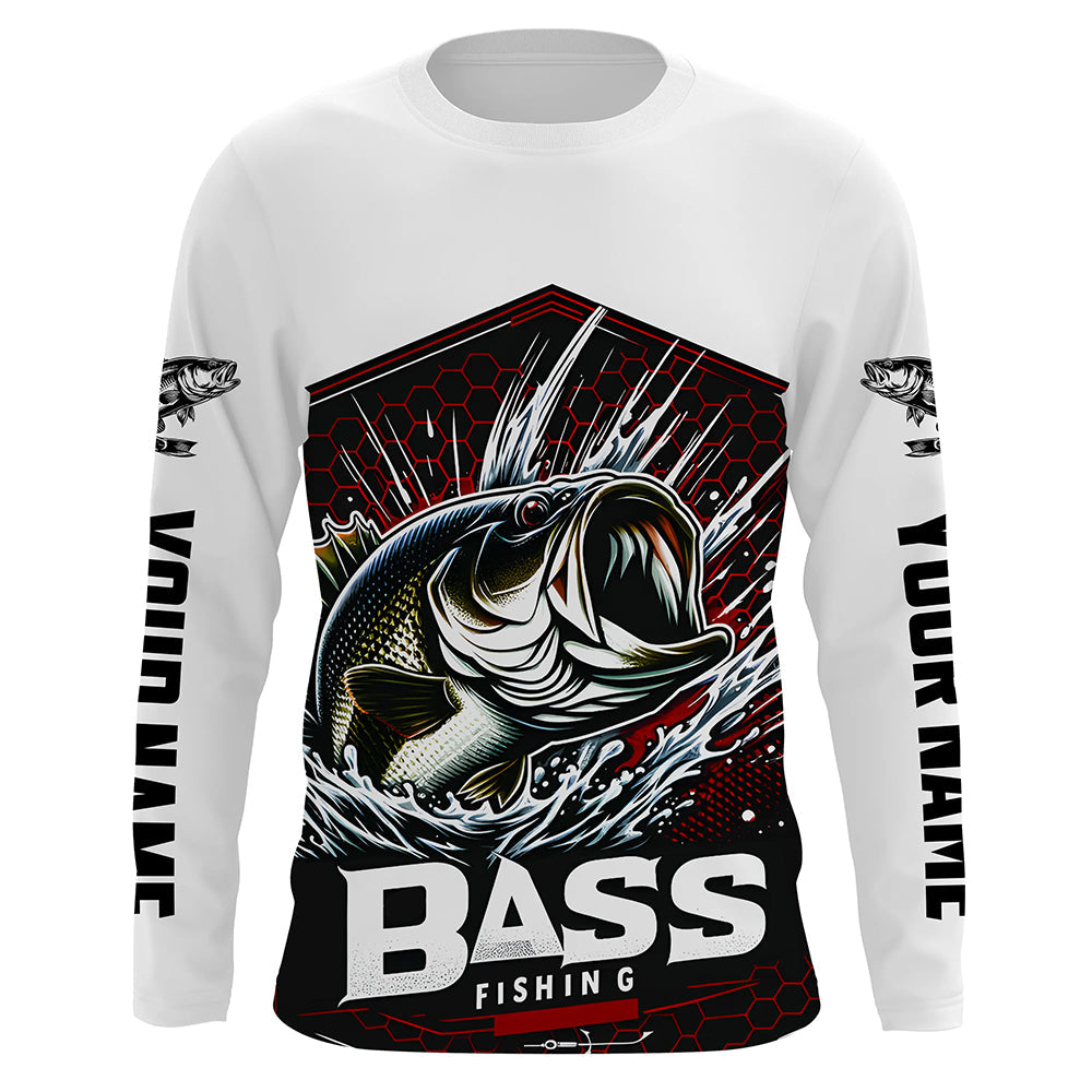 Custom Largemouth Bass Fishing, Bass Long Sleeve Tournament Fishing And Women