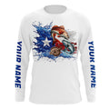 Personalized Texas Slam Redfish, Trout, Flounder Long Sleeve Fishing, Texas Fishing