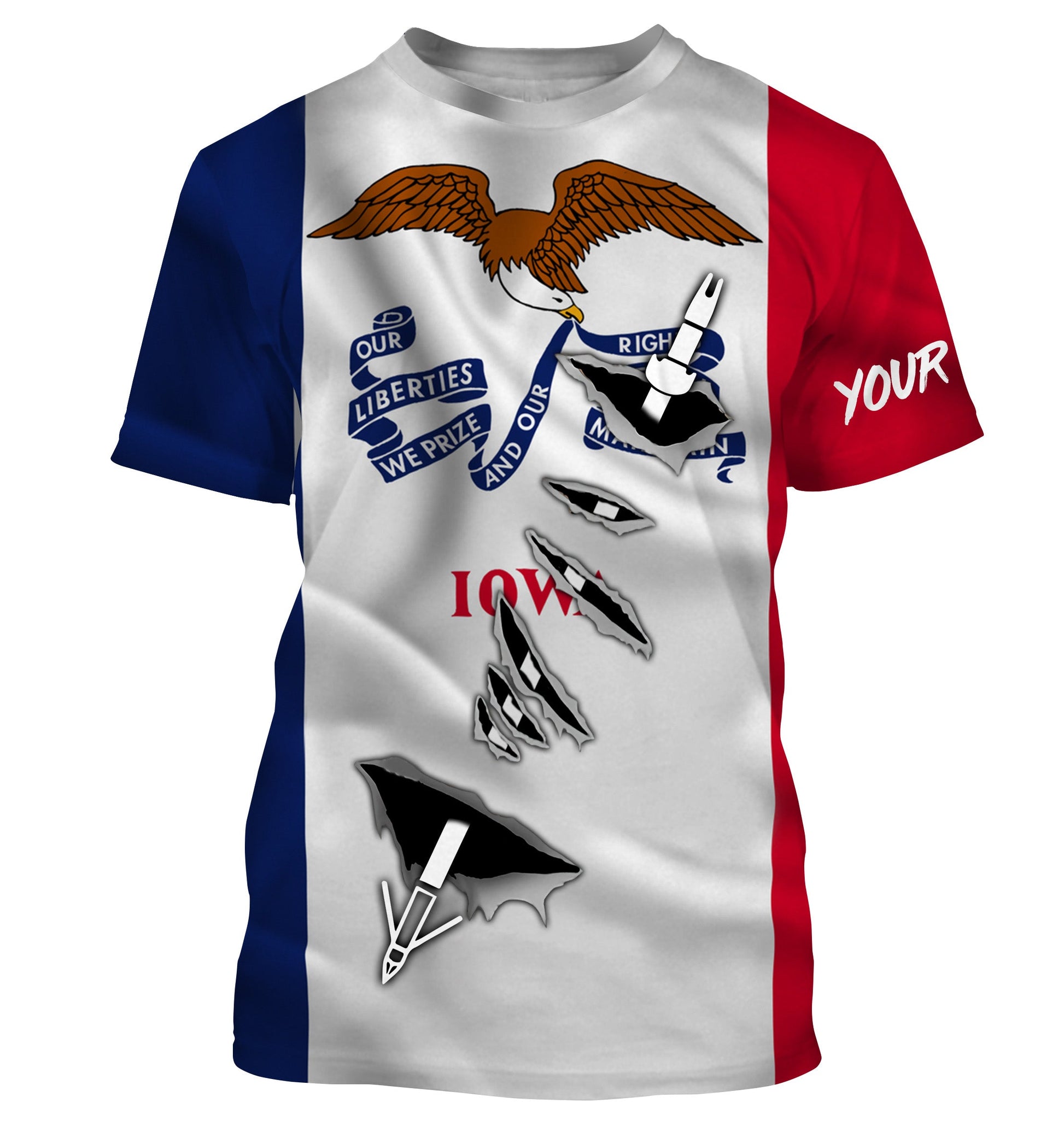 Iowa Bowfishing Custom Long Sleeve UV Fishing, Iowa Bow Fishing