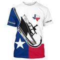 Custom Deep Sea Fishing With Boat Name, Texas Flag Saltwater Fishing