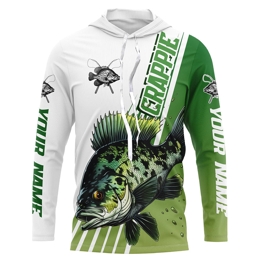 Custom Crappie Long Sleeve Tournament Fishing, Crappie Fishing