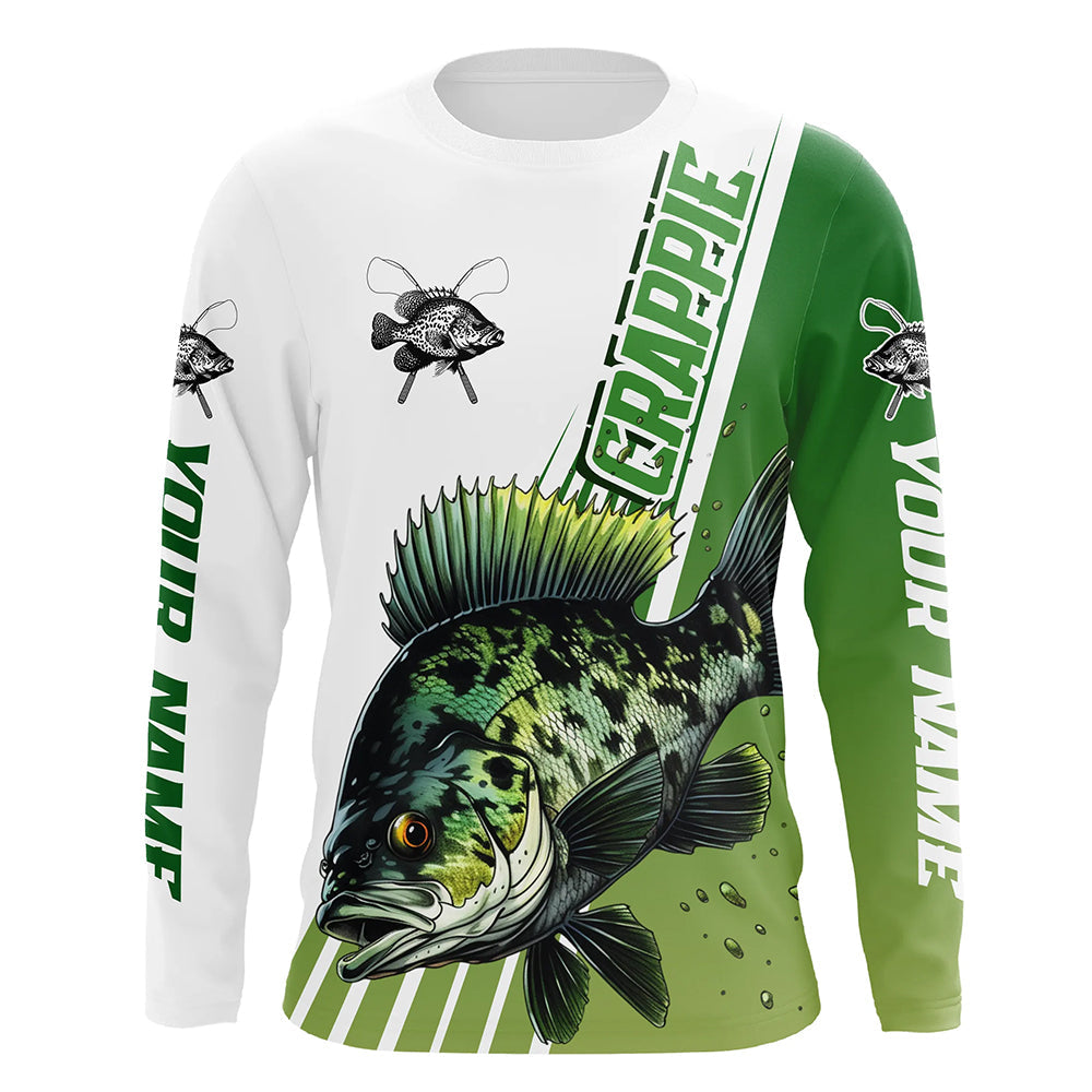 Custom Crappie Long Sleeve Tournament Fishing, Crappie Fishing