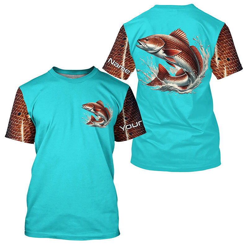 Redfish Puppy Drum Fishing Custom Performance Long Sleeve Uv Protection, Saltwater Fishing