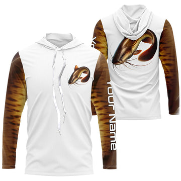 Custom Flathead Catfish Long Sleeve Tournament Fishing, Catfish Fishing Scales Fishing