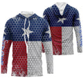 Texas Texas Flag Custom UV Long Sleeve Performance - Personalized Texas Clothing