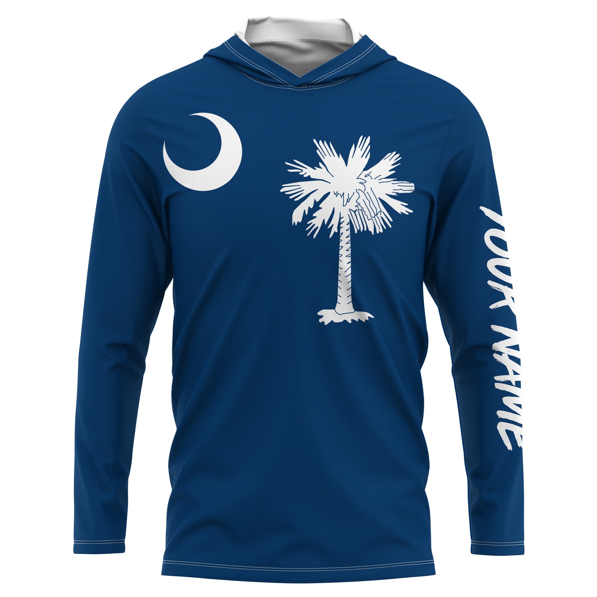 South Carolina Flag Customize UV Protection Long Sleeve Performance Personalized Patriotic Gifts - IPHW735