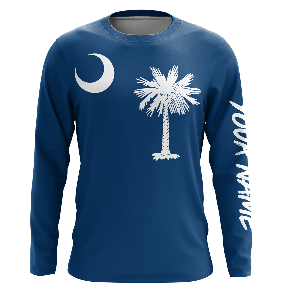 South Carolina Flag Customize UV Protection Long Sleeve Performance Personalized Patriotic Gifts - IPHW735
