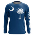 South Carolina Flag Customize UV Protection Long Sleeve Performance Personalized Patriotic Gifts - IPHW735