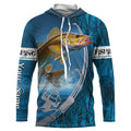 Fish Hook Custom Walleye Long Sleeve Performance Fishing, Walleye Tournament Fishing