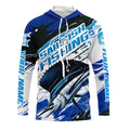 Custom Sailfish Fishing Blue Camo Long Sleeve, Sailfish Saltwater Fishing