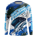 Custom Sailfish Fishing Blue Camo Long Sleeve, Sailfish Saltwater Fishing