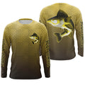 Personalized Angry Walleye Fishing, Walleye Long sleeve performance Fishing