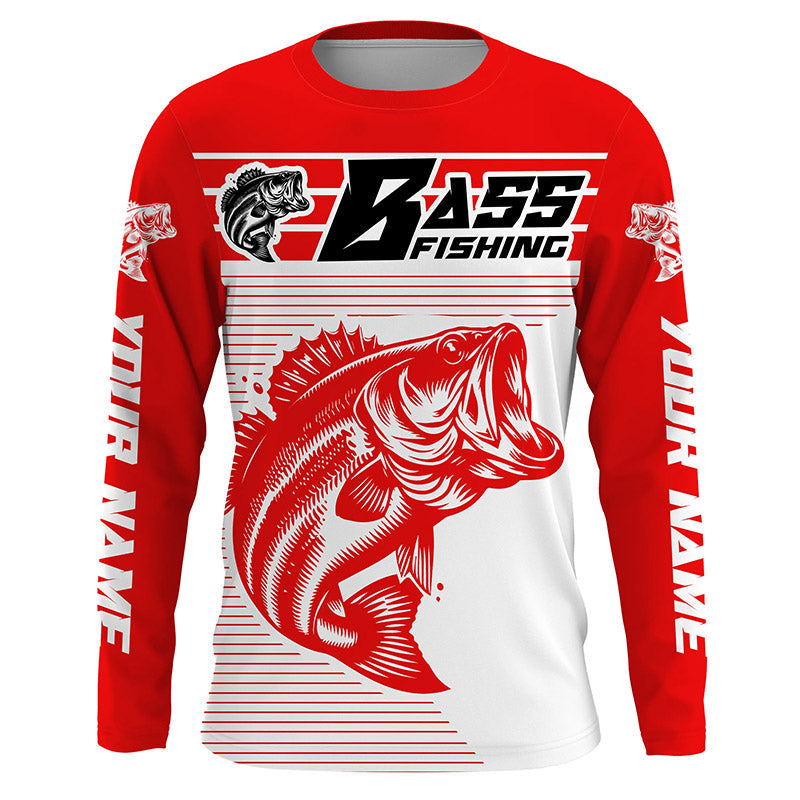 Custom Bass Fishing, Largemouth Bass Long Sleeve Uv Protection Fishing