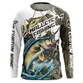 Custom Walleye Fishing, Walleye Long Sleeve Fishing League | Grass Camo