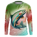 Custom Rainbow Trout Fly Fishing, Steelhead Trout Long Sleeve Tournament Fishing