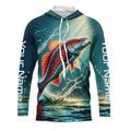 Redfish Puppy Drum Custom Long Sleeve Performance Fishing, Redfish Fishing