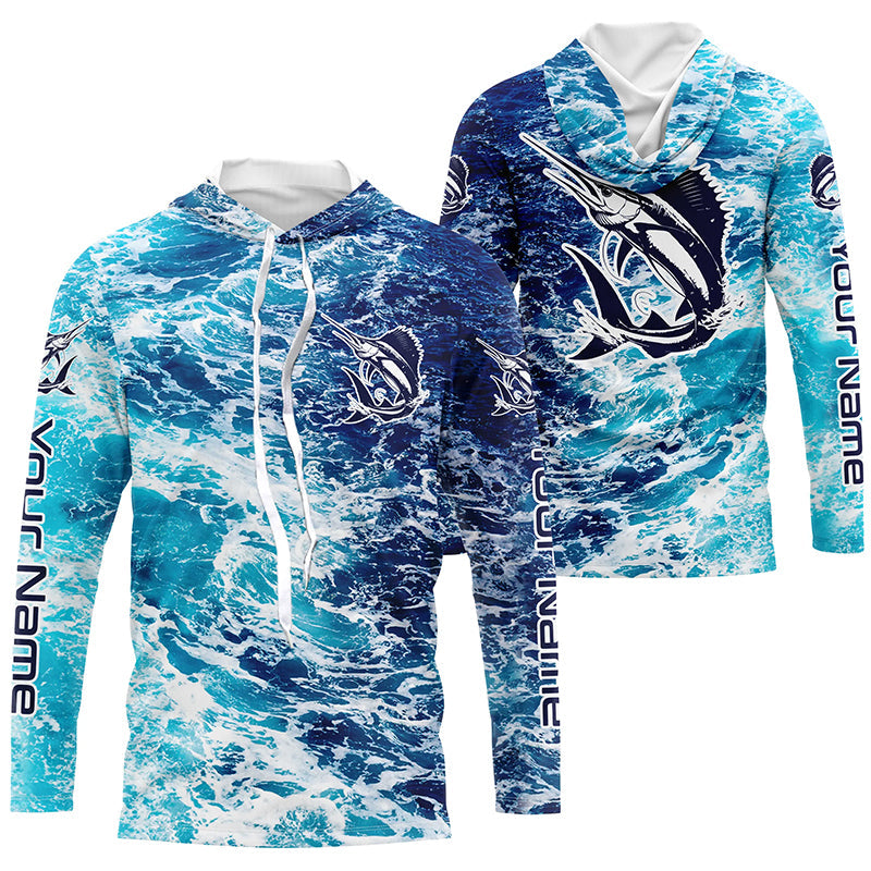 Custom Sailfish Saltwater Fishing, Sailfish Long Sleeve Perofmance Fishing