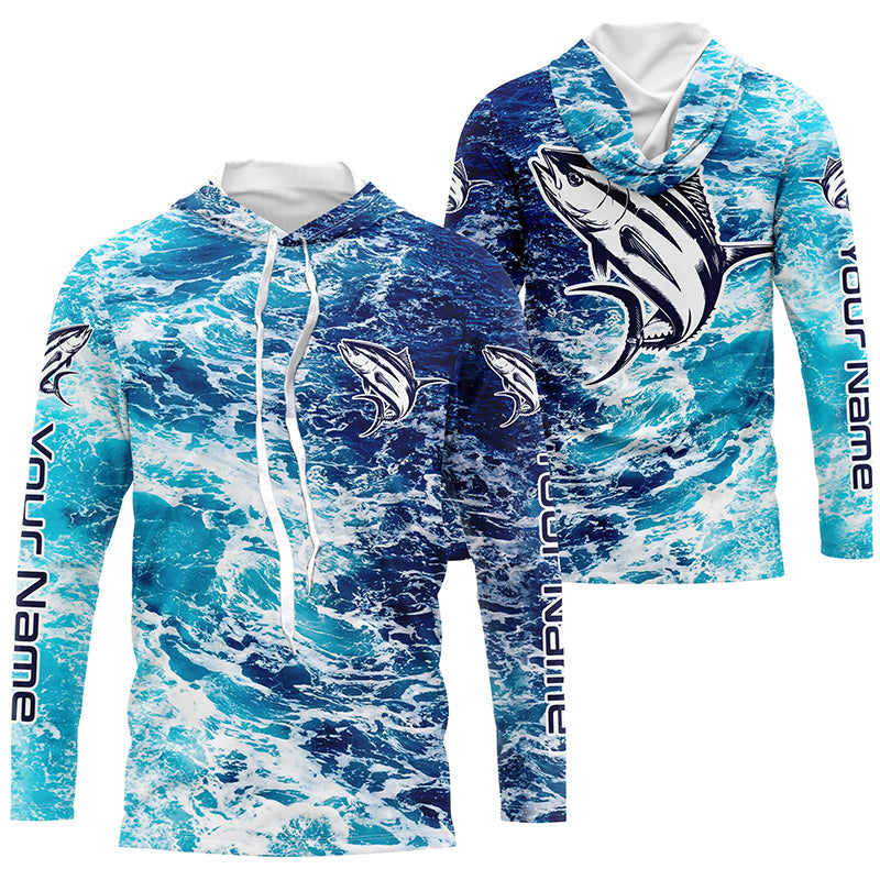 Custom Tuna Saltwater Fishing, Tuna Long Sleeve Perofmance Fishing
