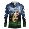 Thunder Lightning Custom Largemouth Bass Tournament Fishing T-Shirts, Bass Fishing