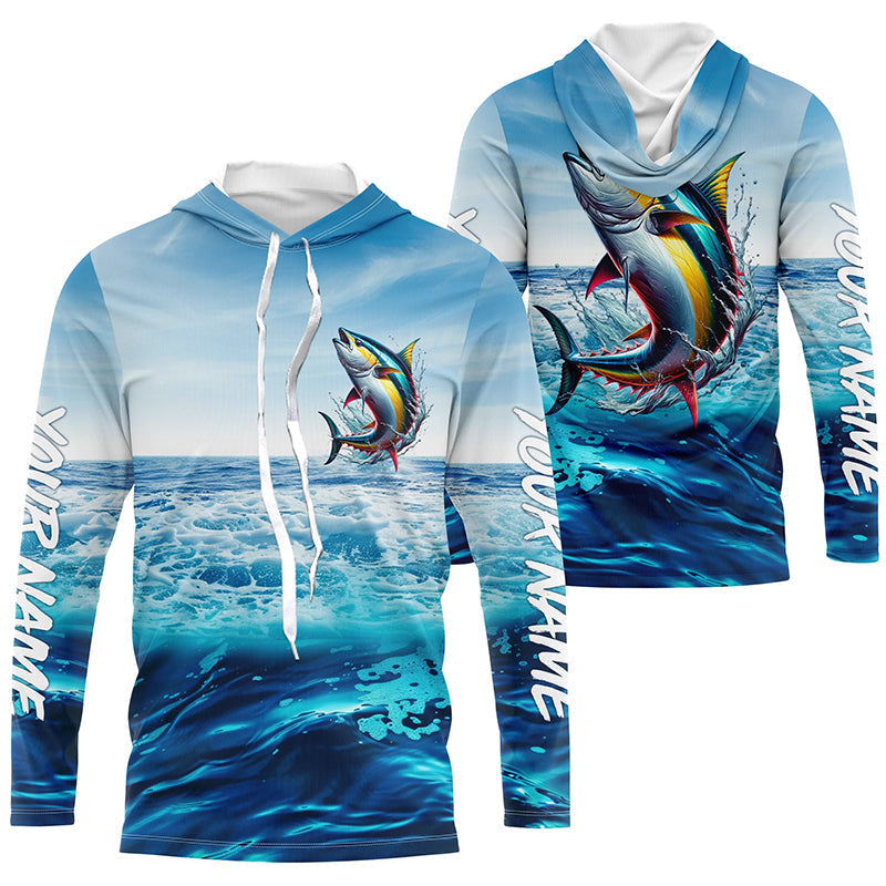 Tuna Fishing Custom Performance Long Sleeve Performance, Tuna Saltwater Fishing
