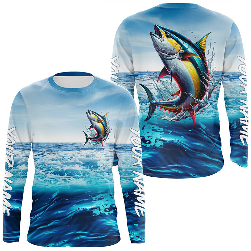 Tuna Fishing Custom Performance Long Sleeve Performance, Tuna Saltwater Fishing