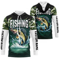 Camouflage Walleye Fishing Custom Long Sleeve Tournament, Fishing Gifts For Fisherman