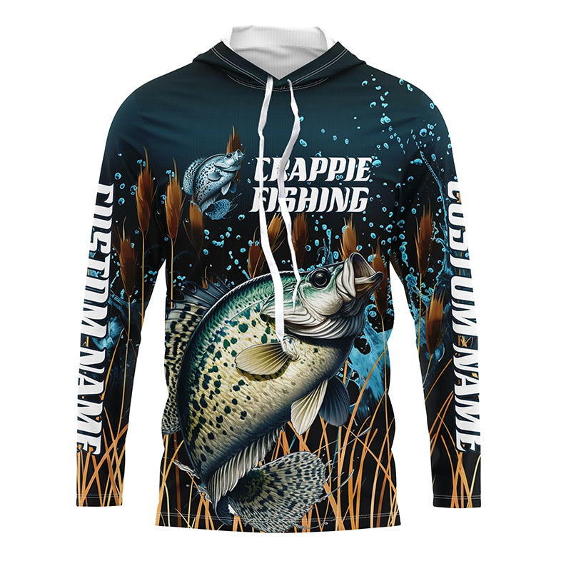 Crappie Fishing Customized Long Sleeve Tournament Fishing, Crappie Fishing