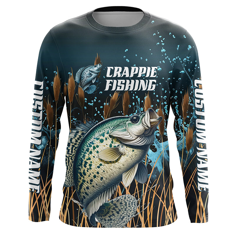 Crappie Fishing Customized Long Sleeve Tournament Fishing, Crappie Fishing