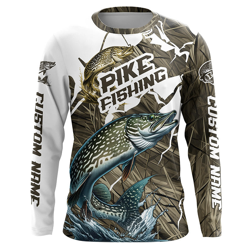 Custom Pike Fishing Long Sleeve Tournament Fishing, Pike Fishing