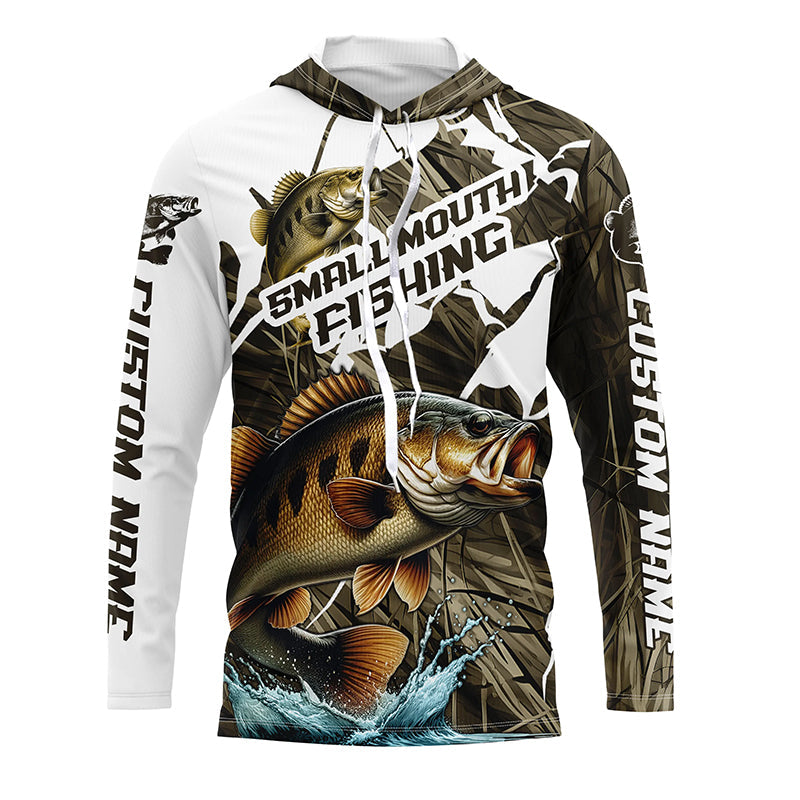 Custom Smallmouth Bass Fishing Long Sleeve Tournament Fishing, Smallmouth Fishing