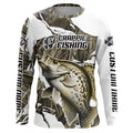 Grass Camo Custom Crappie Fishing Long Sleeve Tournament Fishing, Crappie Fishing Apparel
