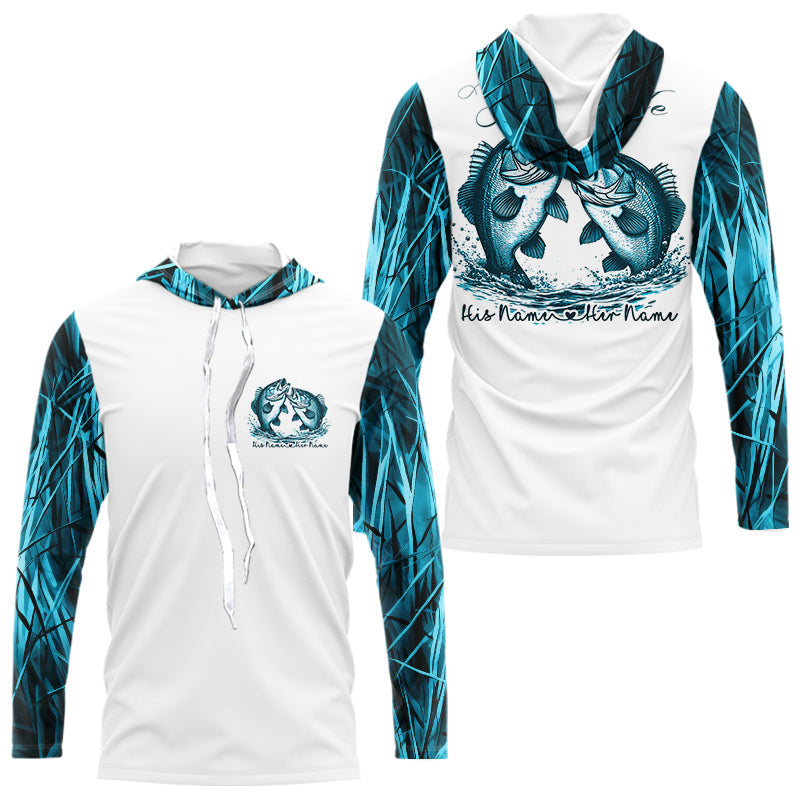 You And Me We Got This Personalized Valentine'S Day Matching His And Her Fishing | Blue Camo