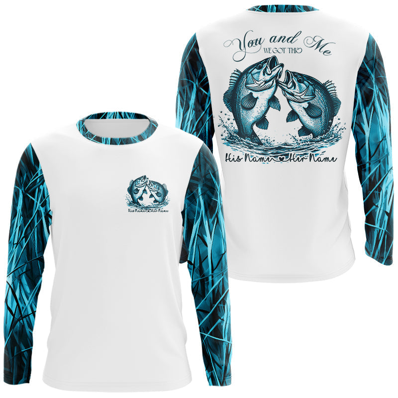 You And Me We Got This Personalized Valentine'S Day Matching His And Her Fishing | Blue Camo