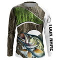 Personalized Walleye Fishing Camo Long Sleeve Fishing, Walleye Fishing